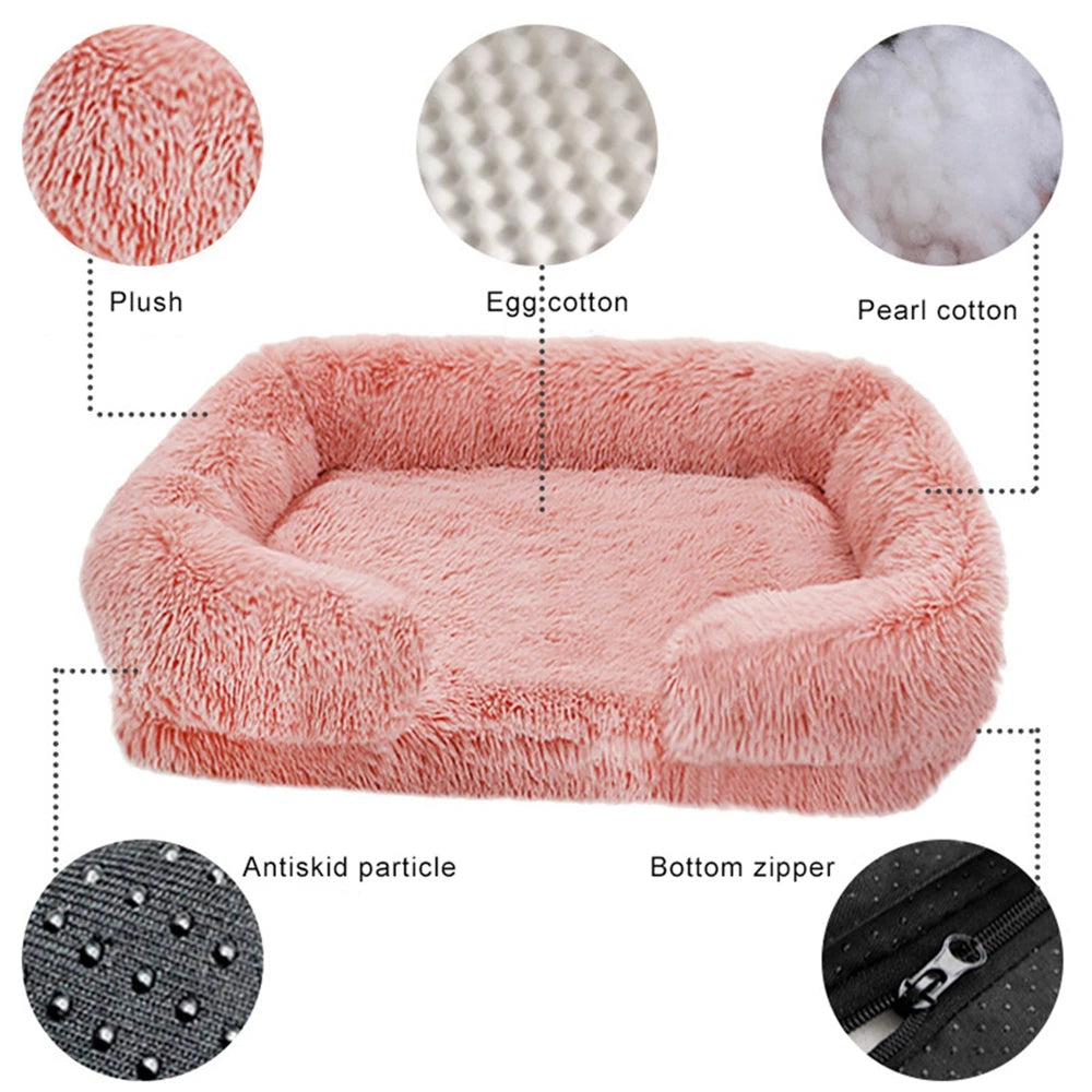 Super Warm Plush Dog Bed